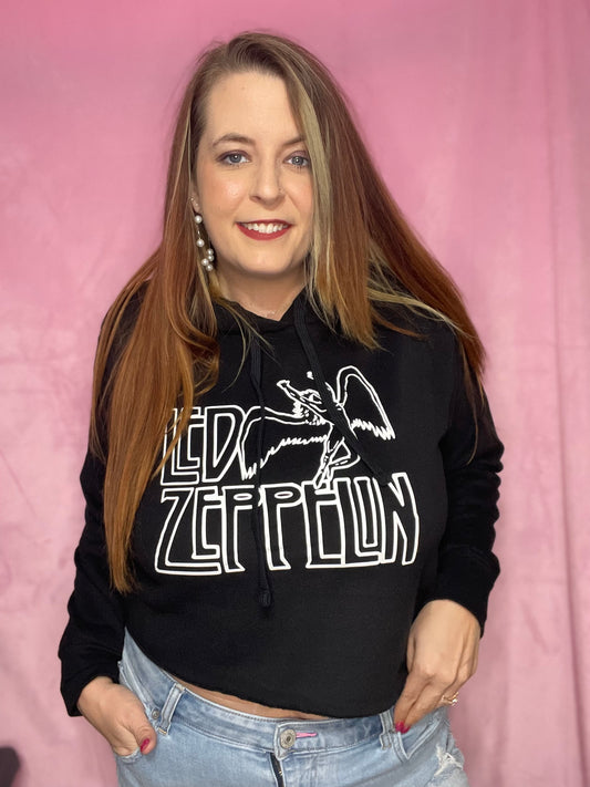 Zeppelin cropped hoodie